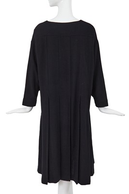 Lot 50 - A Comme des Garçons black wool dress, circa 1982