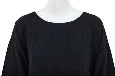 Lot 50 - A Comme des Garçons black wool dress, circa 1982