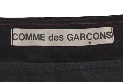 Lot 62 - A Comme des Garçons dark blue satin ensemble, ‘Holes’ collection, Autumn-Winter 1982-83
