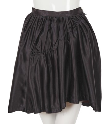 Lot 62 - A Comme des Garçons dark blue satin ensemble, ‘Holes’ collection, Autumn-Winter 1982-83