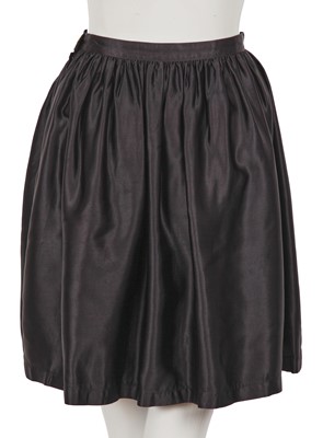 Lot 62 - A Comme des Garçons dark blue satin ensemble, ‘Holes’ collection, Autumn-Winter 1982-83