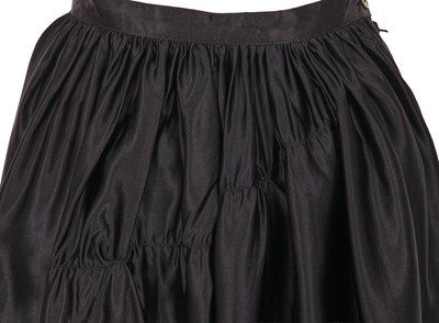 Lot 62 - A Comme des Garçons dark blue satin ensemble, ‘Holes’ collection, Autumn-Winter 1982-83