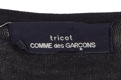 Lot 73 - A Comme des Garçons black wool-blend jersey dress, circa 1983