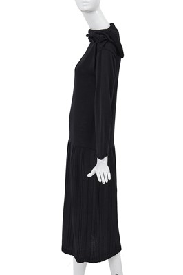 Lot 71 - A Comme des Garçons black wool-blend jersey dress, circa 1983