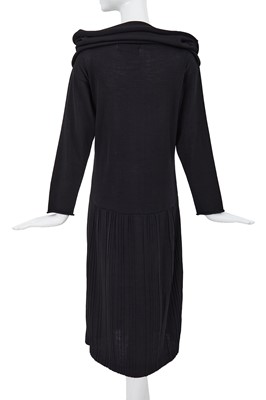 Lot 71 - A Comme des Garçons black wool-blend jersey dress, circa 1983