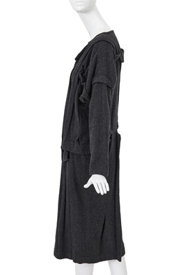 Lot 75 - A rare and important Comme des Garçons grey wool dress, ‘Gloves, Skirts, Quilted Big Coats’ collection, Autumn-Winter 1983-84