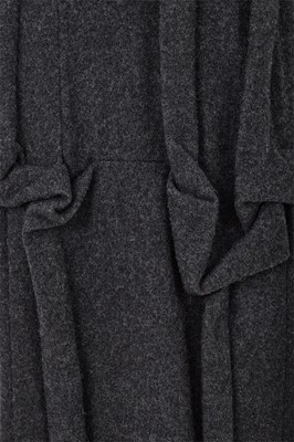 Lot 75 - A rare and important Comme des Garçons grey wool dress, ‘Gloves, Skirts, Quilted Big Coats’ collection, Autumn-Winter 1983-84