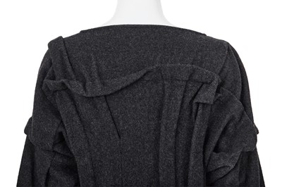 Lot 75 - A rare and important Comme des Garçons grey wool dress, ‘Gloves, Skirts, Quilted Big Coats’ collection, Autumn-Winter 1983-84