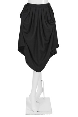 Lot 77 - A Comme des Garçons black wool ensemble, ‘Gloves, Skirts, Quilted Big Coats’ collection, Autumn-Winter 1983-84 s)’ collection, Autumn-Winter 1984-85