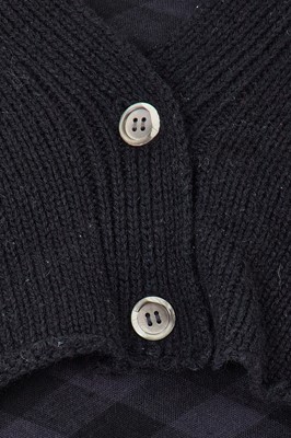Lot 90 - A Comme des Garçons black and grey wool ensemble, circa 1984