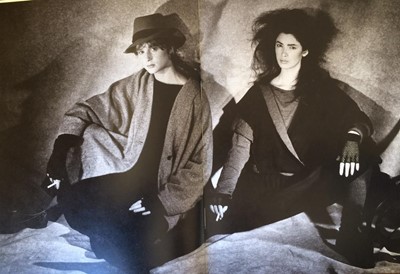 Lot 65 - A Comme des Garçons speckled grey wool jacket, ‘Holes’ collection, Autumn-Winter 1982-83
