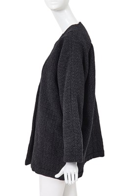 Lot 65 - A Comme des Garçons speckled grey wool jacket, ‘Holes’ collection, Autumn-Winter 1982-83