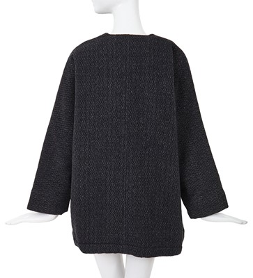 Lot 65 - A Comme des Garçons speckled grey wool jacket, ‘Holes’ collection, Autumn-Winter 1982-83