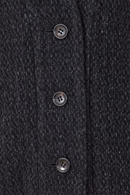 Lot 65 - A Comme des Garçons speckled grey wool jacket, ‘Holes’ collection, Autumn-Winter 1982-83