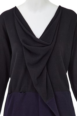 Lot 78 - A Comme des Garçons black wool ensemble, ‘Gloves, Skirts, Quilted Big Coats’ collection, Autumn-Winter 1983-84