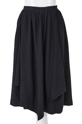 Lot 78 - A Comme des Garçons black wool ensemble, ‘Gloves, Skirts, Quilted Big Coats’ collection, Autumn-Winter 1983-84