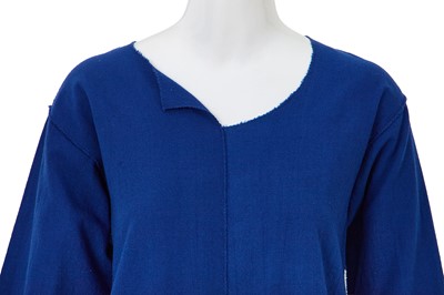 Lot 84 - Two Comme des Garçons blue wool tops, ‘Gloves, Skirts, Quilted Big Coats’ collection, Autumn-Winter 1983-84