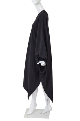 Lot 86 - A Comme des Garçons black cotton robe, ‘Round Rubber’ collection, Spring-Summer 1984