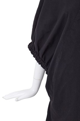 Lot 86 - A Comme des Garçons black cotton robe, ‘Round Rubber’ collection, Spring-Summer 1984
