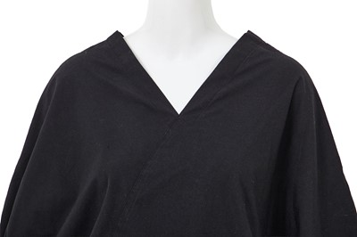 Lot 86 - A Comme des Garçons black cotton robe, ‘Round Rubber’ collection, Spring-Summer 1984