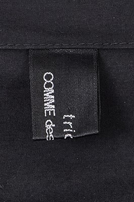 Lot 86 - A Comme des Garçons black cotton robe, ‘Round Rubber’ collection, Spring-Summer 1984