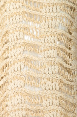 Lot 92 - A Comme des Garçons beige cotton and wool open-knit sweater, circa 1984