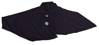 Lot 72 - A Comme des Garçons ink blue wool ensemble, circa 1983