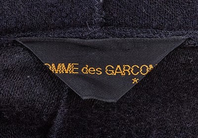 Lot 72 - A Comme des Garçons ink blue wool ensemble, circa 1983