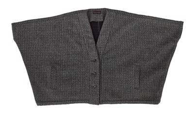 Lot 63 - A Comme des Garçons grey speckled wool jacket, ‘Holes’ collection, Autumn-Winter 1982-83
