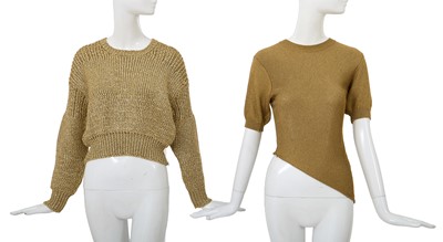 Lot 98 - Two Comme des Garçons tops, ‘Mud-Dyed’ collection, Spring-Summer 1985