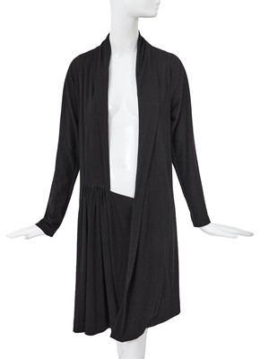 Lot 124 - A Comme des Garçons black cotton jersey 'frontless' dress, ‘Frontless, Lamé, Sequins’ collection, Spring-Summer 1988