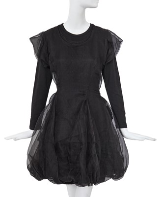 Lot 131 - A Comme des Garçons black dress, ‘Movement’ collection, Spring-Summer 1989