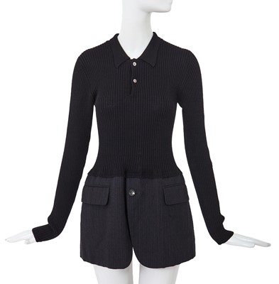 Lot 145 - A Comme des Garçons wool top/minidress, ‘Synergy’ collection, Autumn-Winter 1993-94