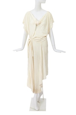 Lot 149 - A Comme des Garçons white velvet dress, ‘Metamorphosis’ collection, Autumn-Winter 1994-95