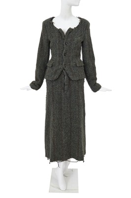 Lot 148 - A Comme des Garçons grey tweed suit, ‘Metamorphosis’ collection, Autumn-Winter 1994-95