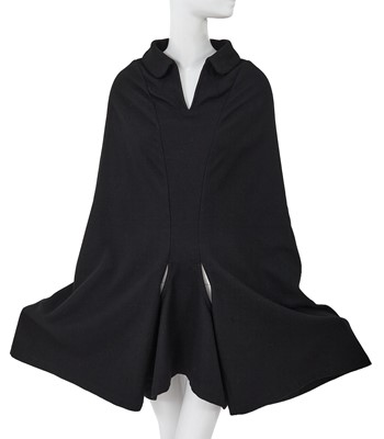 Lot 152 - A Comme des Garçons black fulled wool coat, ‘Sweeter than Sweet’ collection, Autumn-Winter 1995-96