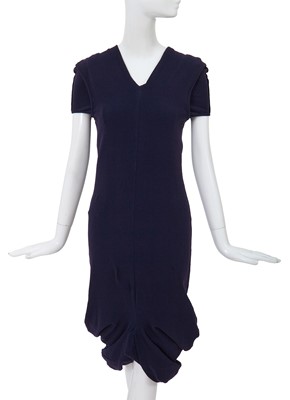 Lot 159 - A Comme des Garçons navy wool-blend dress, ‘Body Meets Dress – Dress Meets Body’ collection, Spring-Summer 1997