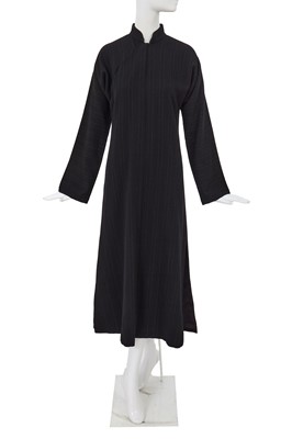 Lot 223 - A Junya Watanabe/Comme des Garçons black pinstriped wool dress, Autumn-Winter 1997-98