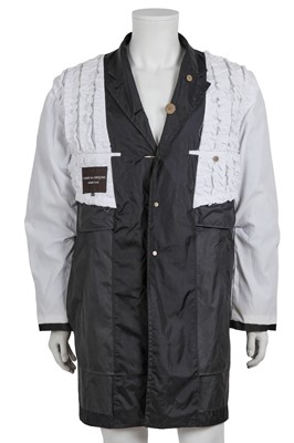 Lot 248 - A Comme des Garçons men's black and white ruffled 'Inside Out' coat, Spring-Summer 1999