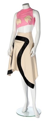 Lot 353 - A Comme des Garçons abstract skirt and top,...