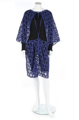 Lot 348 - A Yohji Yamamoto black wool jersey play suit...