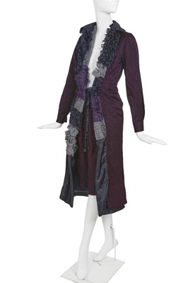 Lot 173 - A Comme des Garçons garment-dyed purple gabardine ensemble, ‘Coercion’ collection, Spring-Summer 2000