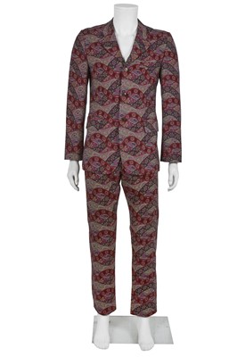 Lot 251 - A Comme des Garçons men's psychedelic print wool suit, Autumn-Winter 2001-02