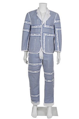 Lot 253 - A Comme des Garçons men's reversible cotton suit, Spring-Summer 2004