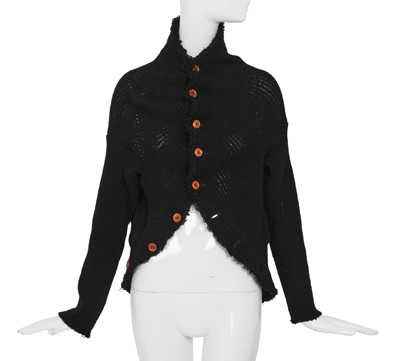 Lot 186 - A Comme des Garçons black knitted wool sweater, ‘Free Knitting (Freedom of Knits)’ collection, Autumn-Winter 2002-03