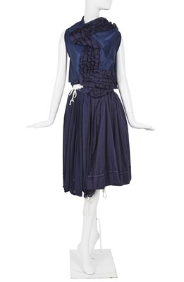 Lot 202 - A Comme des Garçons blue ruffles and pleated ensemble, ‘Cacophony’ collection, Spring-Summer 2008