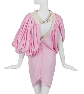Lot 243 - A Junya Watanabe/ Comme des Garçons pink ramie dress, Spring-Summer 2008