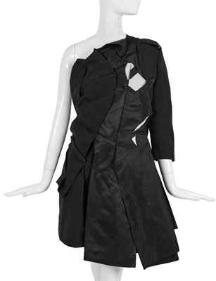 Lot 207 - A Comme des Garçons asymmetric black dress, ‘Crush’ collection, Spring-Summer 2013