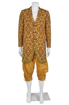 Lot 260 - A Comme des Garçons men's mustard yellow and brown ensemble, Autumn-Winter 2013-14