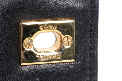 Lot 32 - A Chanel octagonal black alligator bag,...